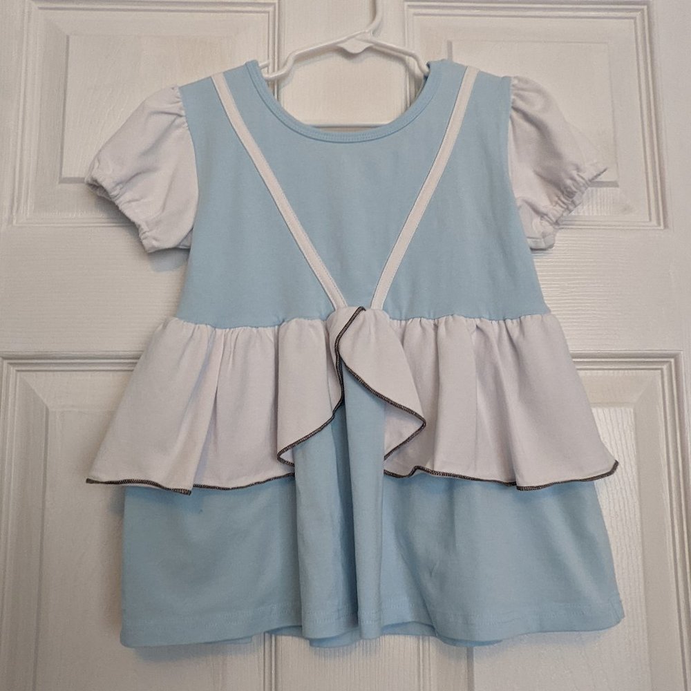 Adorable Essentials Cinderella Top in Blue/White Size 6